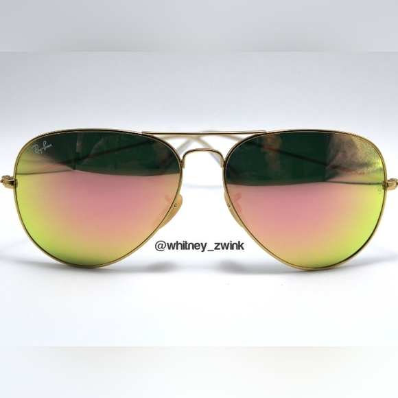 Model Display RayBan Aviator Copper Mirror RB3025 58 / 62 Pink main image 7